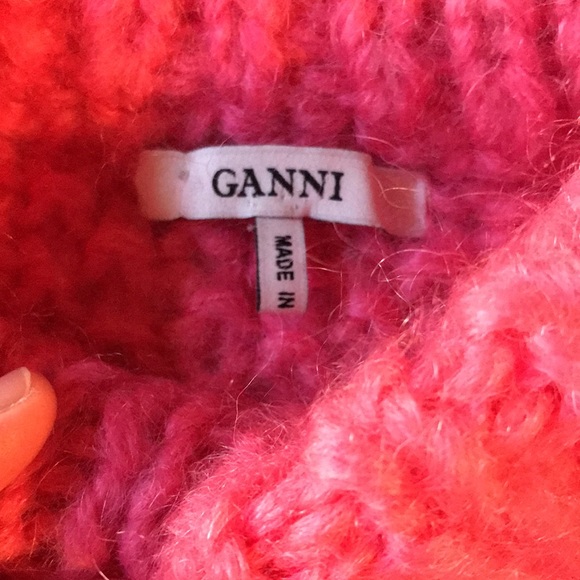 GANNI Julliard Wool Mohair Chunky Knit Sweater - Picture 10 of 12